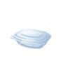 Barquette en PLA avec couvercle charnière - Bio Futura - 375 ml - Longueur : 160,5 mm - PLCS0375_1