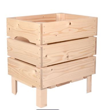 Caisse jardinière en bois L3 - Simply A Box - L36 x H39 x P27 cm - Bois brut ou 6 coloris de lasure à l'eau_1
