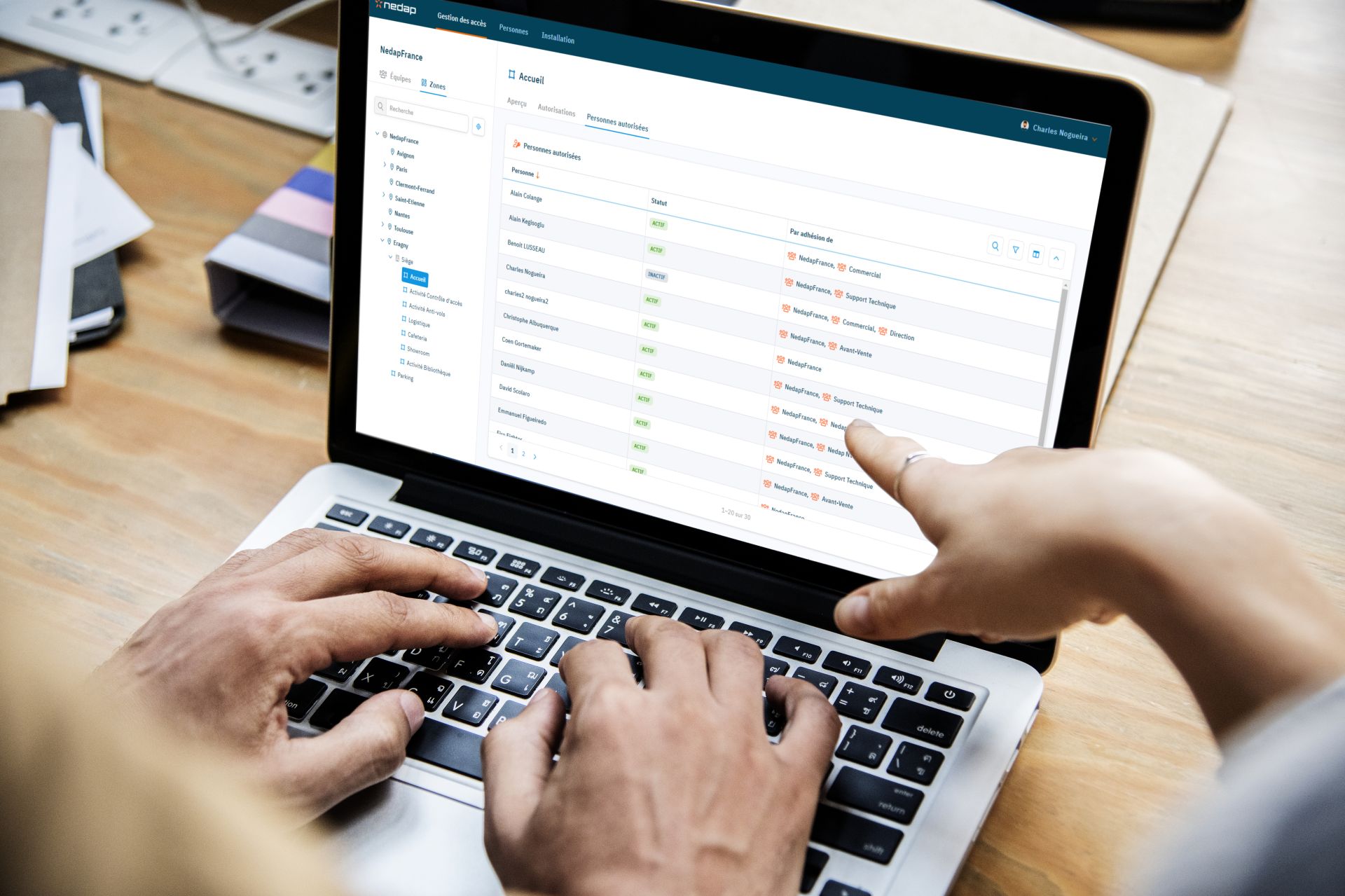 Logiciel de gestion d'accès flexible, évolutif et 100% cloud - Access AtWork® par Nedap_0