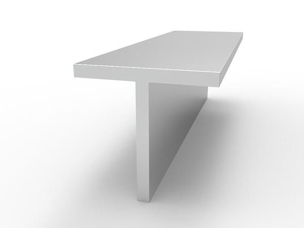 Profilé T aluminium - Alliage 6061/6063 - Applications structurelles et décoratives - JMA_1