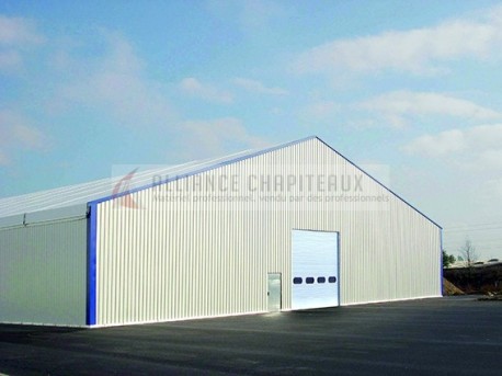 Tente de stockage fermée - structure fixe - couverture multi-éléments en polyester - 20m de largeur - extensible par travée de 5m_1
