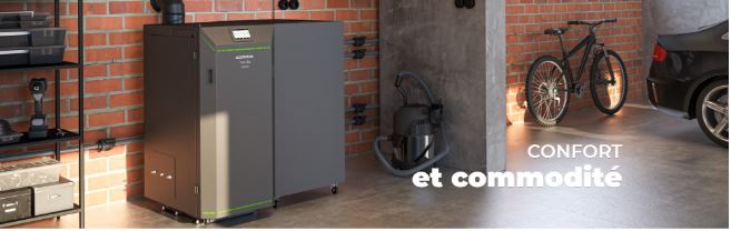 Chaudière à granulés Twin Luxury BIO Compacte 12 kW - Brûleur intégré, design moderne, haute sécurité_1
