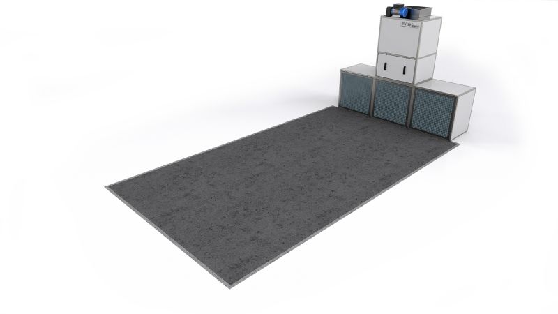 Aire de préparation à ventilation semi-verticale - puissance moteur 5,5 kW - solution compacte et économique_1