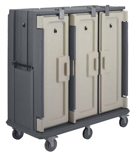 Chariot de distribution plateaux repas - adapté aux environnements haute sécurité - capacité 30 plateaux_1