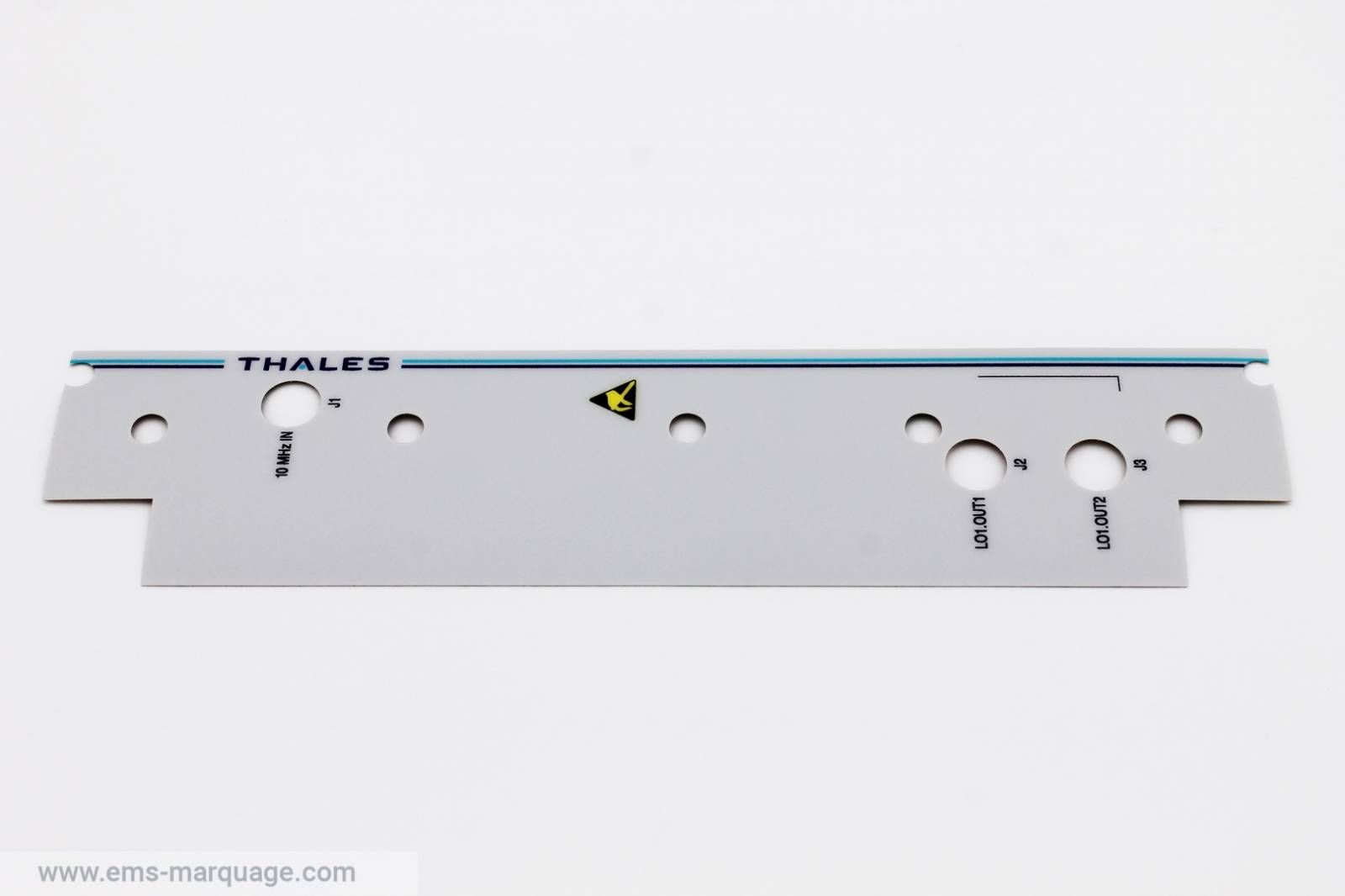 Impression sérigraphie - EMS Marquage - sur faces avant en polycarbonate Lexan pigmentées et résistantes_1