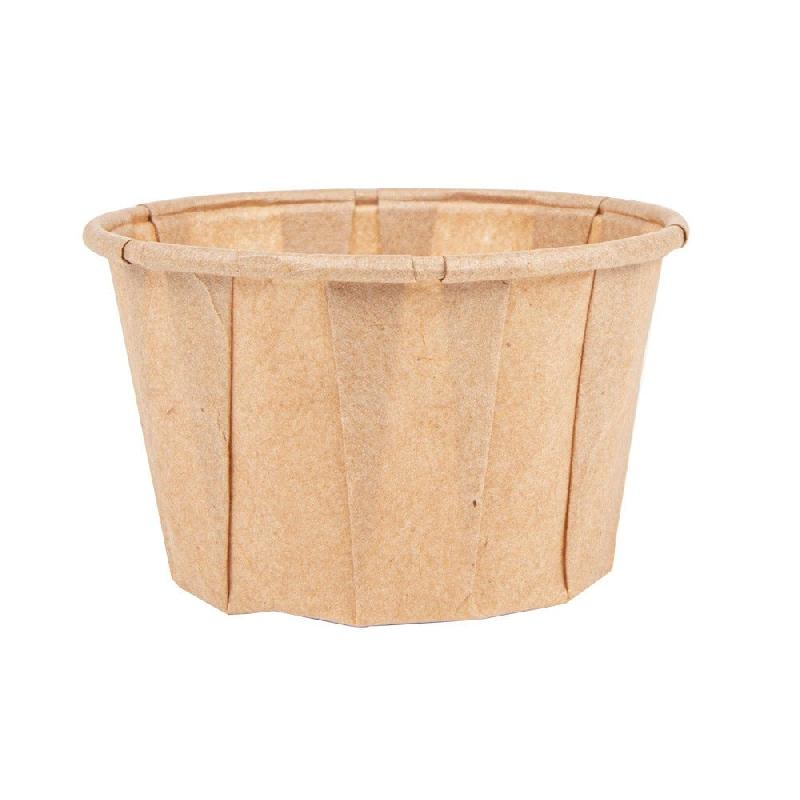 Pot en papier ingraissable 60ml naturel Ø5,4x3,4cm - par 250_1