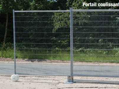 Clôture de chantier à louer, pour empêcher efficacement les vols et le vandalismes sur vos chantiers ou autres sites_1