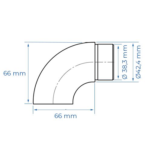 Embout cross inox Ø42,4mm_1