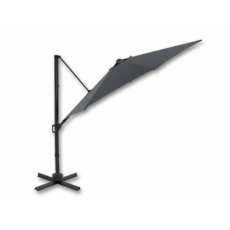 Parasol déporté borneo ø350 cm – MTF – toile grise avec poignée – 2naz0241_1