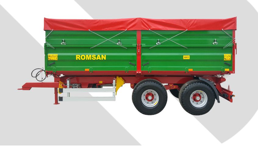 R 100 TASGA Benne agricole à tandem essieu - ROMSAN - capacité 10 000 kg_1