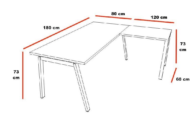 Bureau d'angle design Born - Mobel Linea - 180 x 200 cm_1