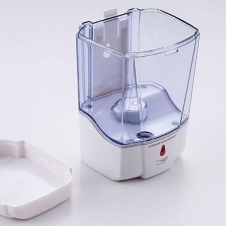 Distributeur de savon et shampoing automatique mural - 600 ml transparent ergonomique avec détecteur de mouvement_1