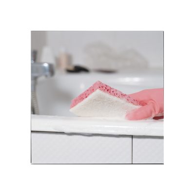 Eponge double face rose blanche sponrex 31 130x84x28 (lot de 10)_1