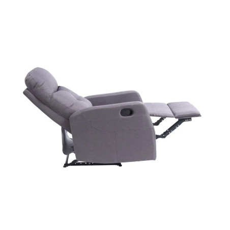 Fauteuil de relaxation Mercato - assise et repose-pieds en mousse PU, dimensions confortables_1