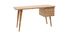 Fifties - Bureau droit design scandinave en chêne - Miliboo - L140 x P60 x H75 cm_1