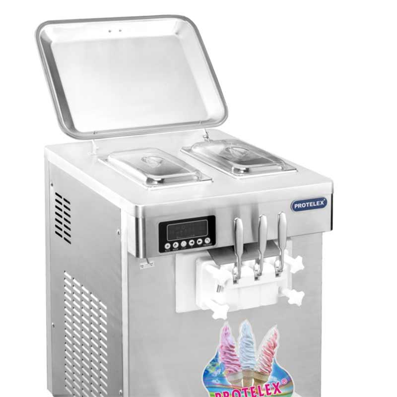 Machine à Glace Italienne 2 parfums + mix 25 L/h - refroidissement à air - 2,4 kW_1