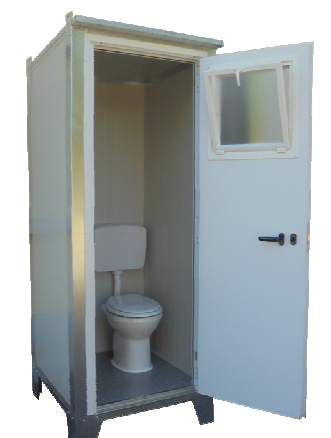 Toilette mobile raccordable Sanilib Box 2 - PMR - 99 x 99 x 225 cm_1