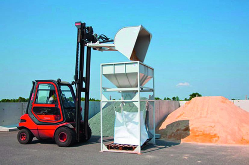 Trémie pour big bag - geco - manutentionnée au chariot élévateur_1