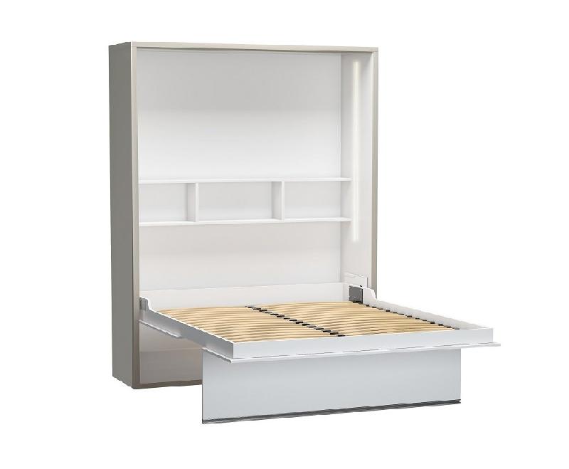 Armoire lit FALCON - Couchage 160x200 cm - Profondeur 50 cm - Ouverture assistée - Structure mélaminée_1