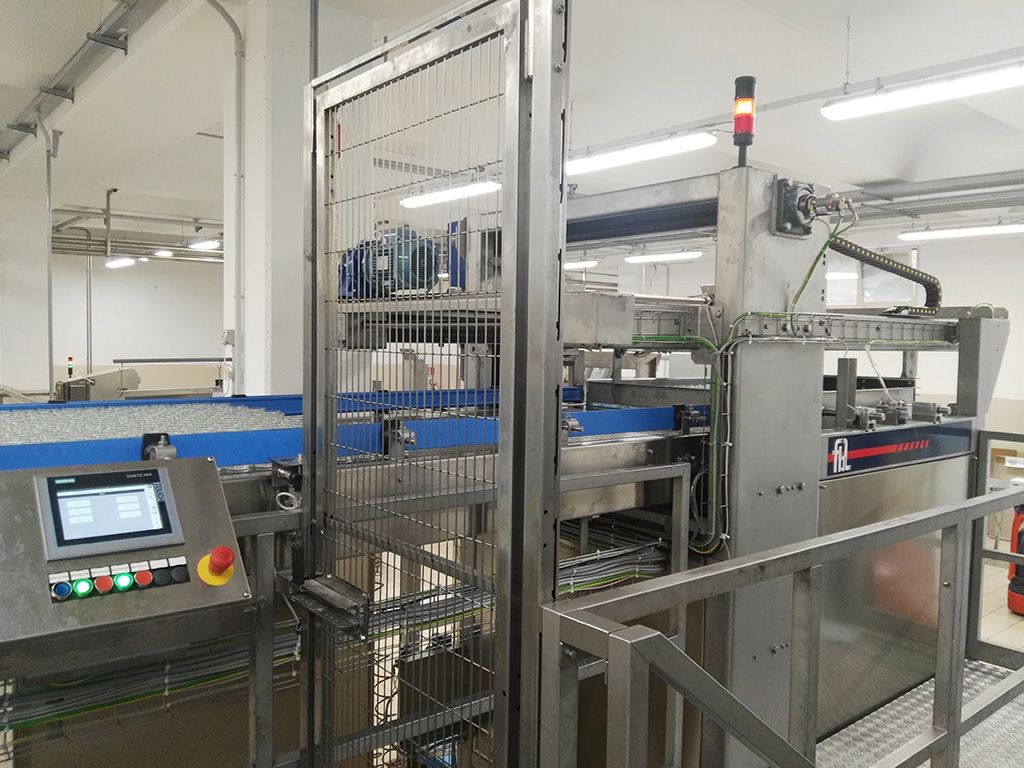 Dépalettiseur semi-automatique - conception simple et fiable - tableau de commande avec écran tactile_1