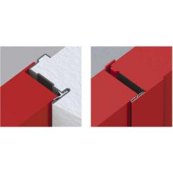 Porte de sécurité coupe-feu blanche RAL 9010 800 x 2050 mm