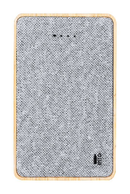 Power bank en bambou - Batterie 5000 mAh - Ports USB et USB-C - Avec câble chargeur inclus_1