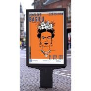 Affiche abribus rétro-éclairée - impression format 120x176 cm sur papier diffusant ou dos bleu_1