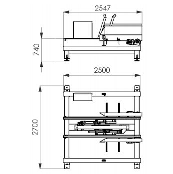 Retourneur combiné 1F - Platon - Modules de ligne pour machines à palettes avec bras motorisés et rotation papillon_1