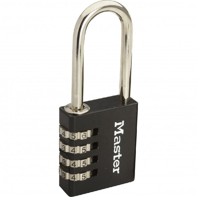 Cadenas à combinaison programmable Master Lock en aluminium - largeur 40 mm - anse en acier chromé_1