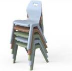 Chaise d'école Ina - polyvalente, économique et empilable - matériaux recyclés_1