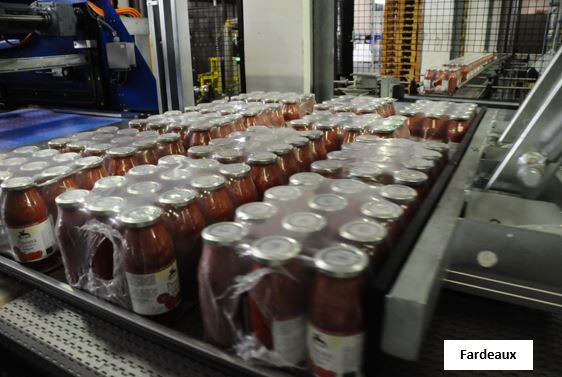 Palettisation de boites ou bocaux pleins ou vides - constructeur Mectra_1