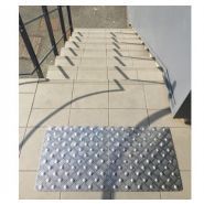 Bandes d'éveil de vigilance en aluminium Alularm - 3 formats - Réf. 3280400/3280402/3280401 - Handinorme - Usage extérieur_1