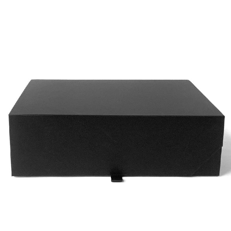 Boite cadeau noir mat fermeture aimantée  29x21x9 cm - par 5_1