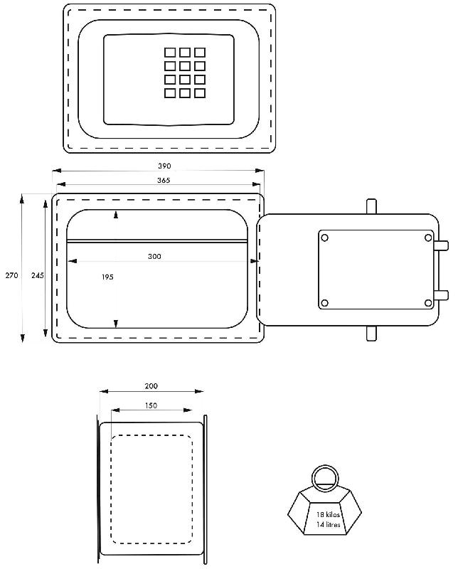 Coffre-fort Windsor - 4 pênes tournants anti-sciage - serrure certifiée EN - combinaison modifiable 6 à 10 chiffres - Thirard_1