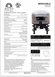 Four hybride rotatif MFRO100DG - 6-7 pizzas - Manna Forni_1