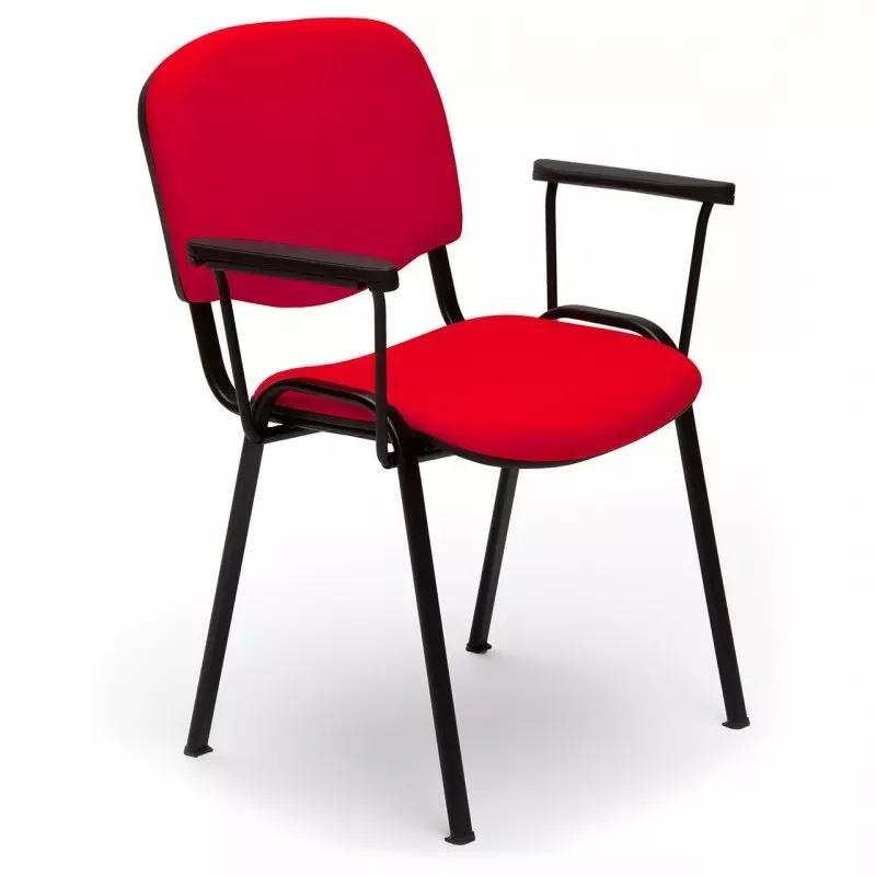 Chaise polyvalente tapissée et empilable So Pise - K65, Paire d'accoudoirs fixes - permet l'empilabilité_1