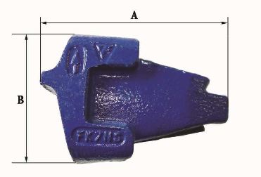Dents de godet Fastkey FK7 NS - 8kg - Dimensions 172x124x114mm_1