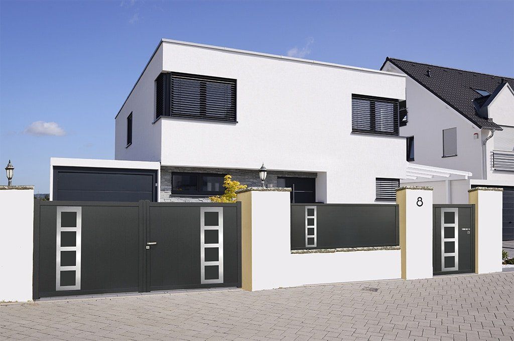 Rome - clôture en aluminium - 123 PVC alu - thermolaquage - design moderne et résistant_1