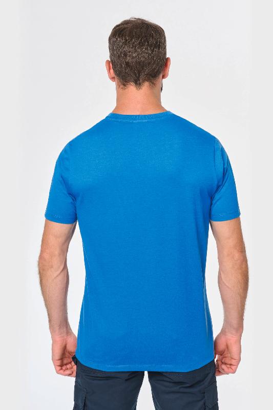 T-shirt à traitement antibactérien homme - Réf: WK306 - 65% polyester, 35% coton peigné - Taille 3XL, 4XL, 5XL - Couleur White - Fil Vortex antiboulochage_1