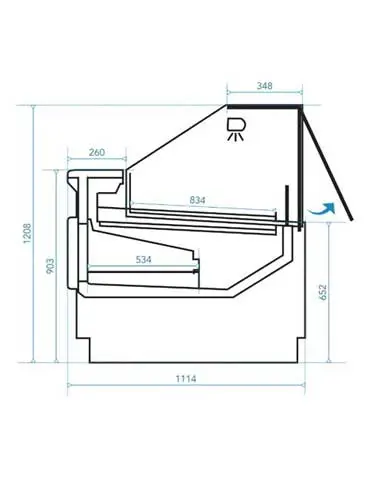 Vitrine réfrigérée service arrière personnalisable pour la présentation et la conservation de vos produits - ACACIA_1