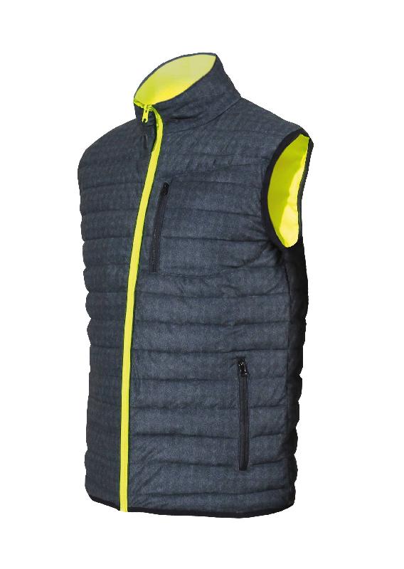 Bodywarmer réversible jaune - Taille L - Sécurité et confort thermique - T2S_1