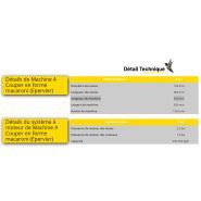 Epervier - machine de granulation plastique - Feydas - coupe en forme macaroni - longueur 840 mm_1