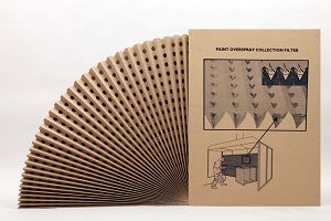 Filtre écologique en carton plissé pour peinture et pulvérisation