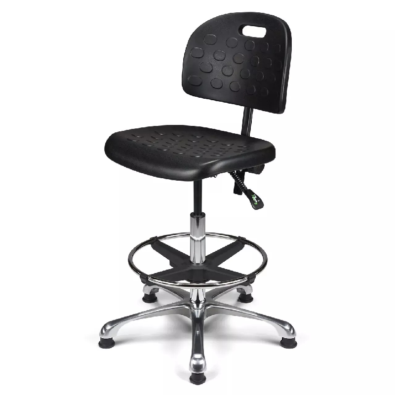 Siège technique polyuréthane asynchrone avec repose-pieds So Campania - Paire d'accoudoirs fixes BR48, Sans_1