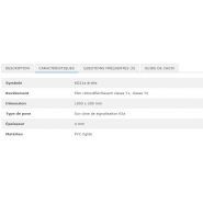 26945 - Panneau de chantier KD21a temporaire pour cône, PVC rigide, dimension 1000 x 300 mm_1