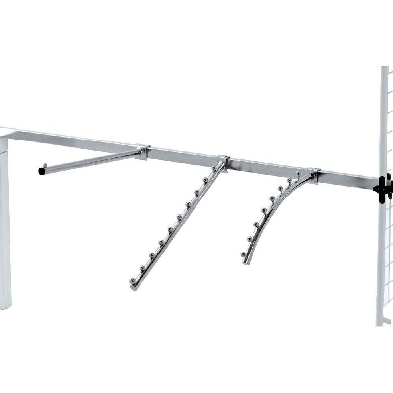 Bras droit L35cm pour barre de charge - tube 30x15mm - zingué - Acier_1