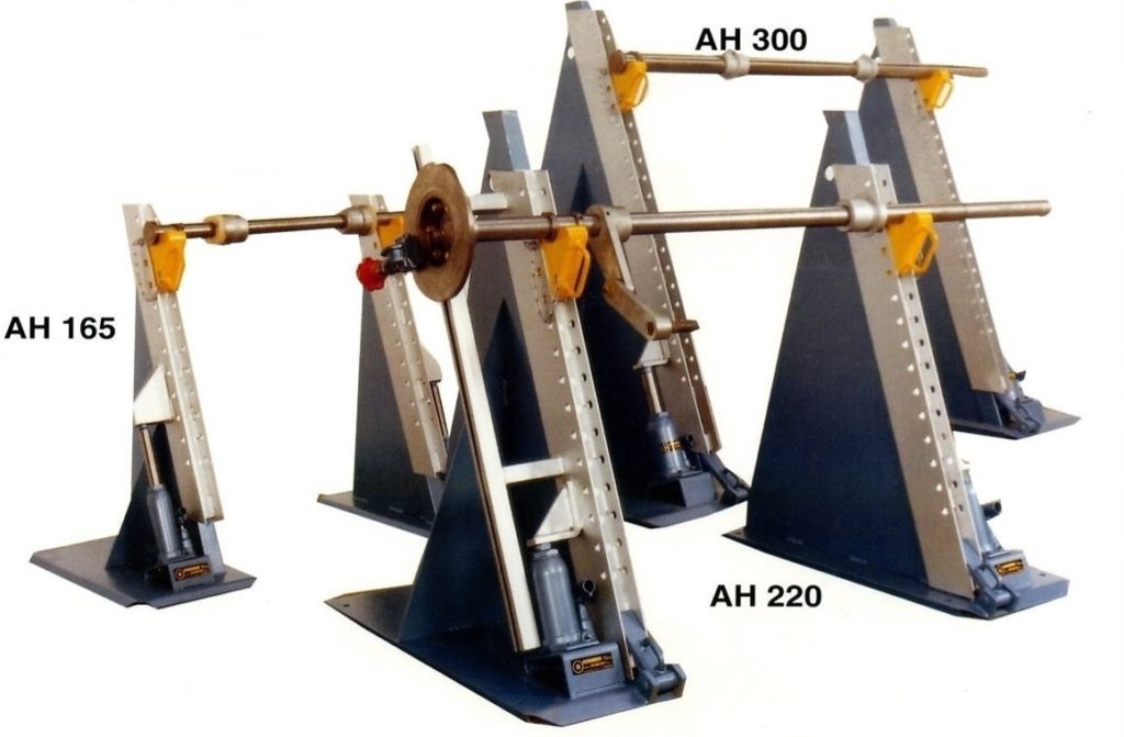 Dérouleur par axes pour tourets, charge maxi de 2500 à 9000 kg_1