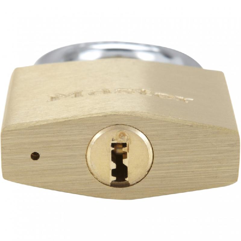 MASTER LOCK 2940EURD - Cadenas à clé en laiton massif doré, extra fin, 6,2 x 4 x 1,6 cm - Résistant à la corrosion et à la coupe_1