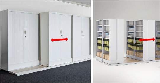 Système d'armoire mobile à rideau pour archives administratif matériel médical_1