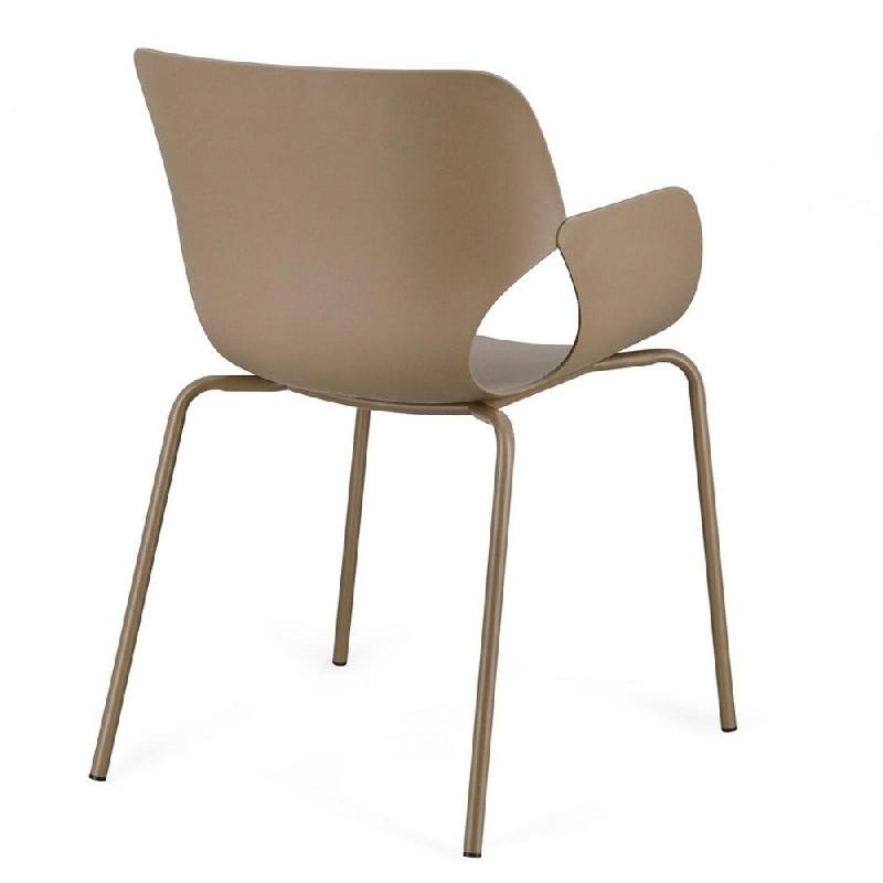 Chaise avec accoudoir Lennox taupe 57 x 59 x 82 cm - par 4_1